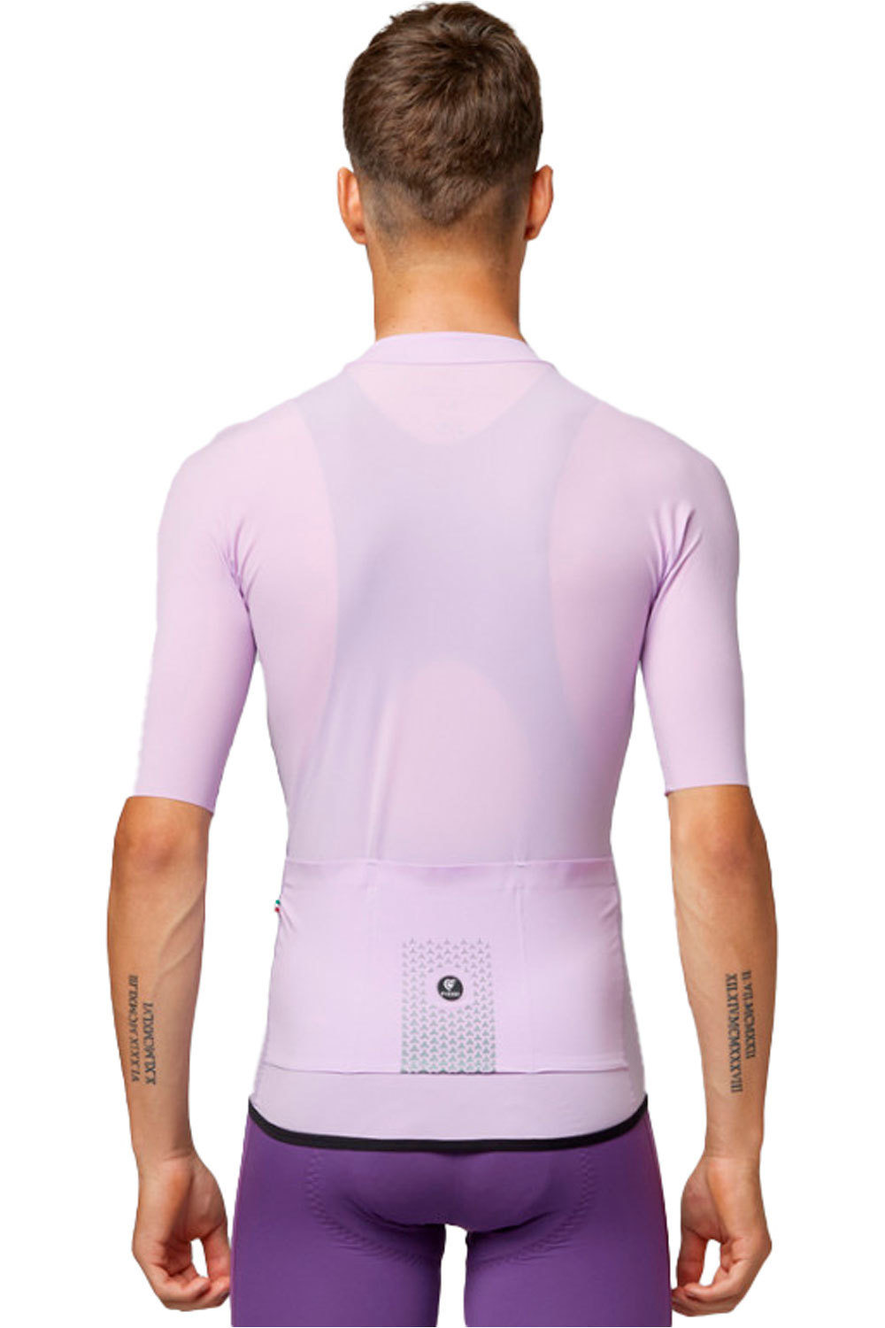 Pissei maillot manga corta hombre PRIMAPELLE MORADO vista trasera