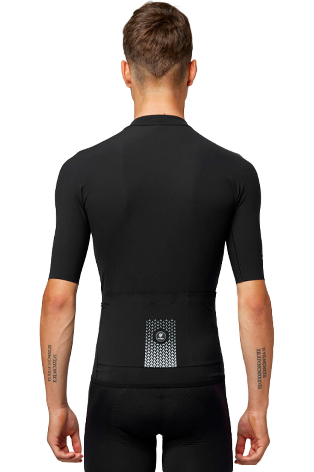 Pissei maillot manga corta hombre PRIMAPELLE NEGRO vista trasera