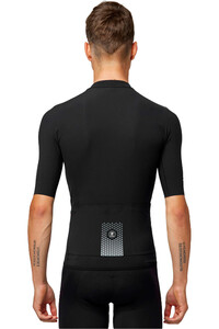 Pissei maillot manga corta hombre PRIMAPELLE NEGRO vista trasera