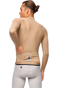 Pissei maillot manga larga hombre MAGLIA MANICA LUNGA INV.PRIMA PELLE MA MARRON vista trasera