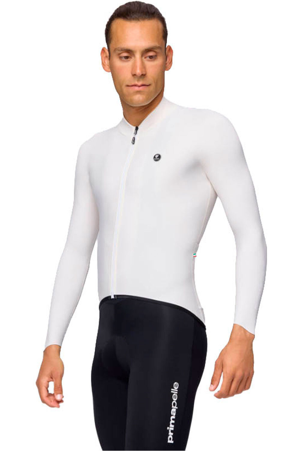 Pissei maillot manga larga hombre PRIMAPELLE WINTER LONG SLEEVE JERSEY BLANCO vista detalle
