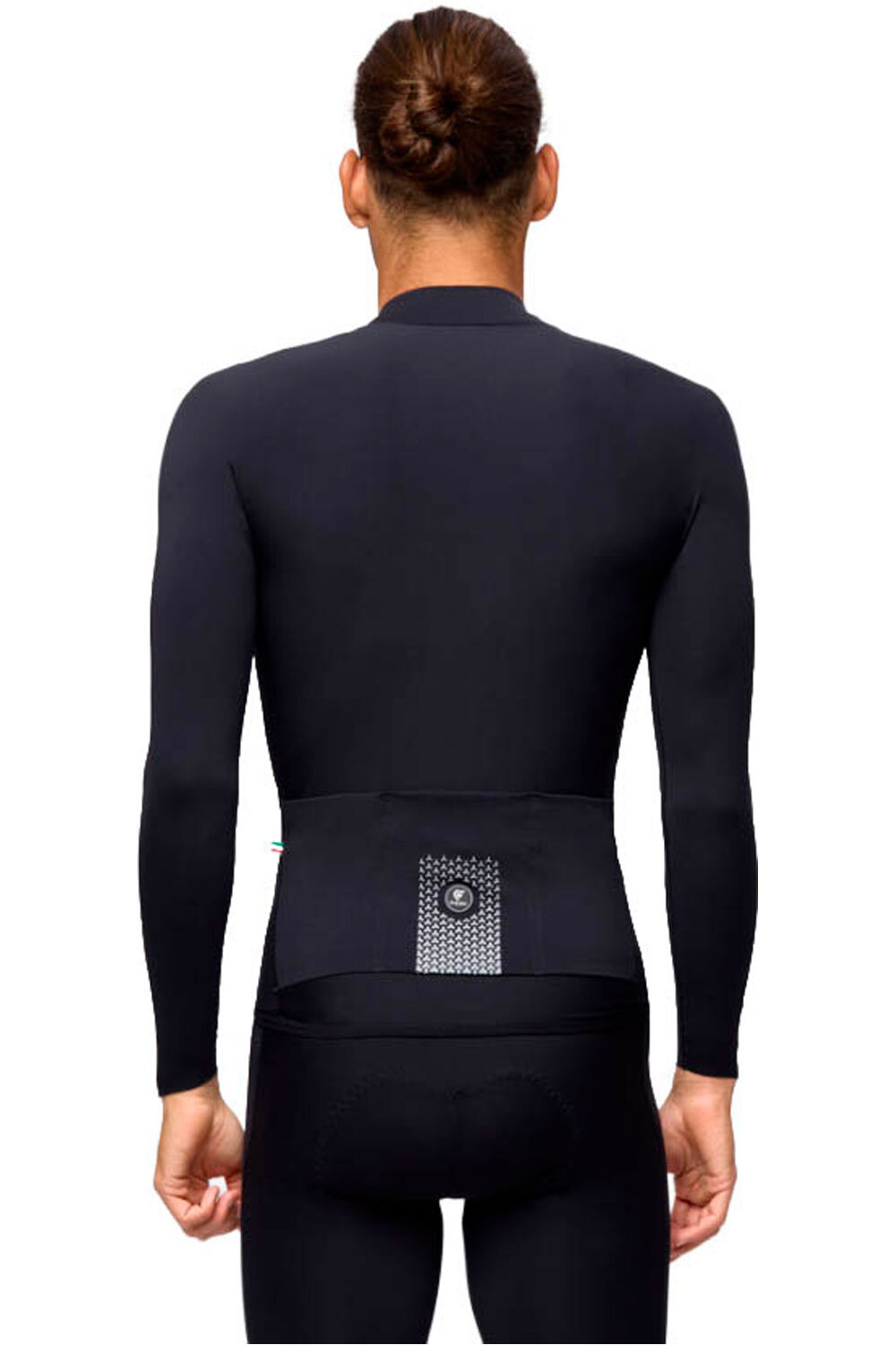 Pissei maillot manga larga hombre PRIMAPELLE WINTER LONG SLEEVE JERSEY NEGRO vista trasera