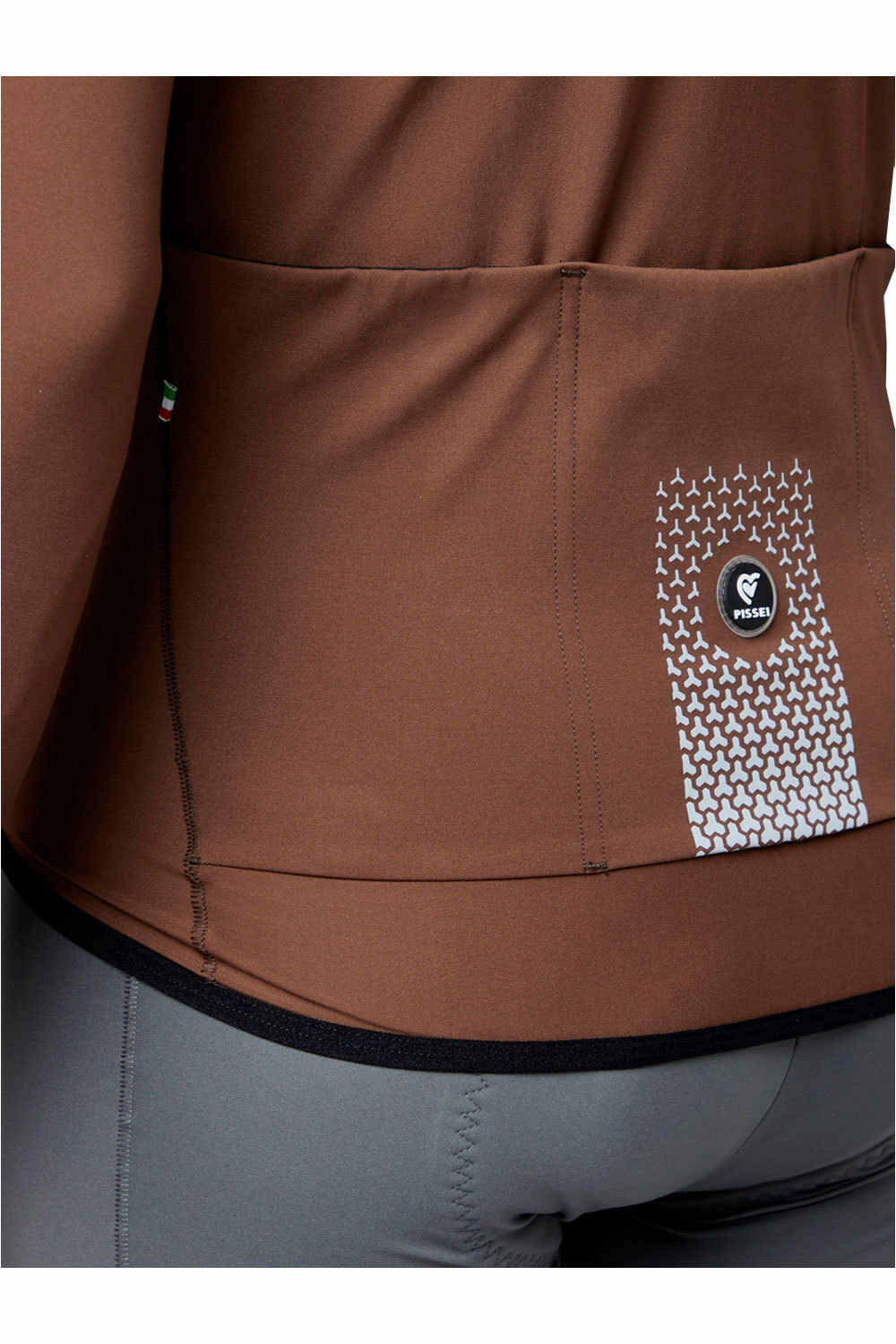 Pissei maillot manga larga hombre PRIMAPELLE WINTER MARRON vista detalle