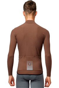 Pissei maillot manga larga hombre PRIMAPELLE WINTER MARRON vista trasera