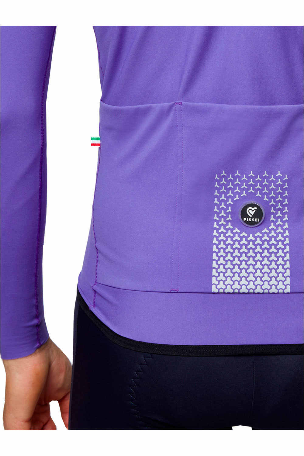 Pissei maillot manga larga hombre PRIMAPELLE WINTER MORADO vista detalle