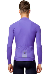 Pissei maillot manga larga hombre PRIMAPELLE WINTER MORADO vista trasera