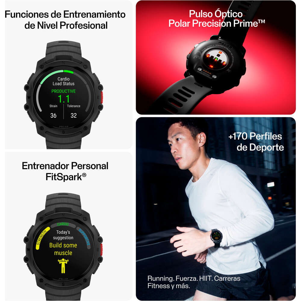 Polar pulsómetros con gps STREET X BLK S-L  15