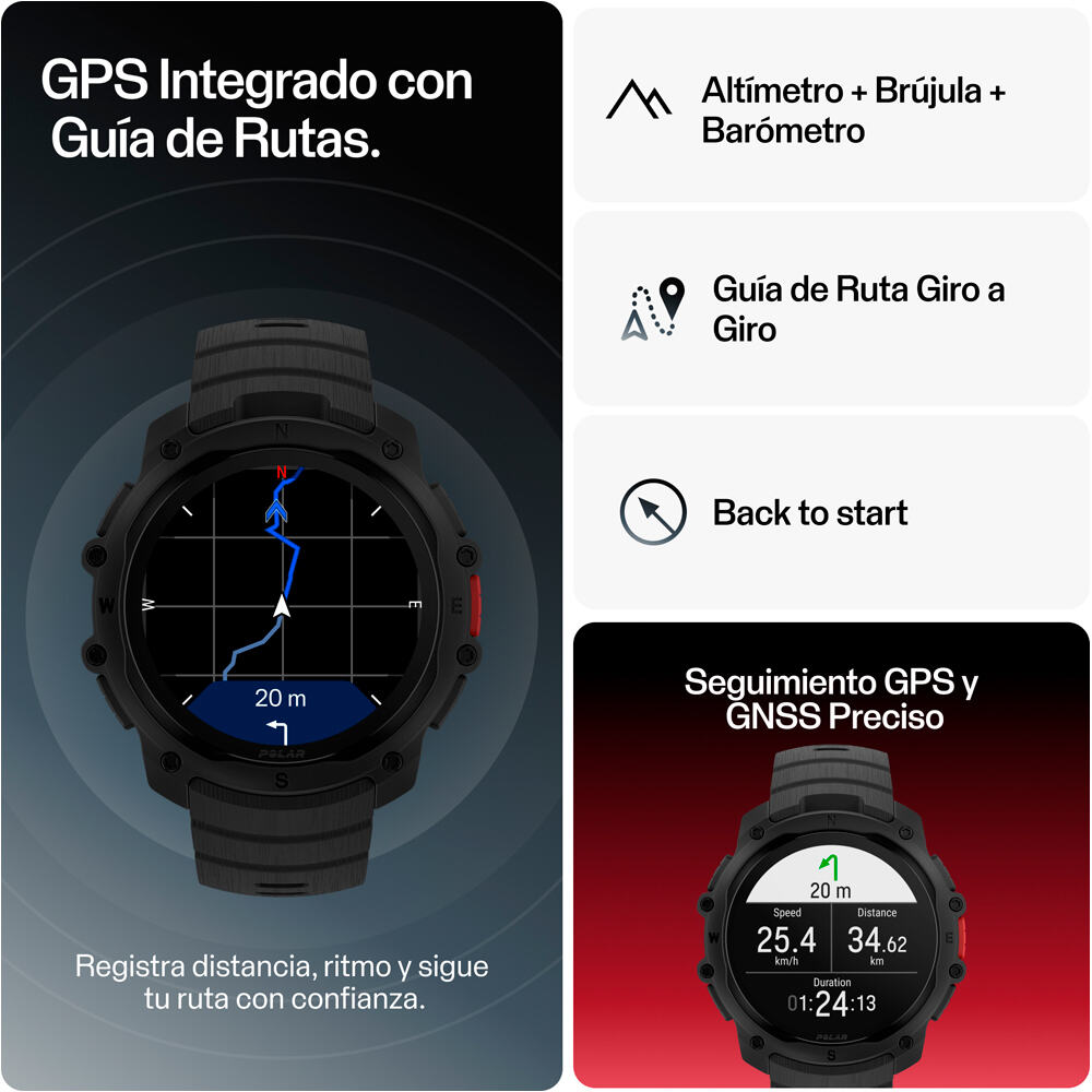 Polar pulsómetros con gps STREET X BLK S-L  16