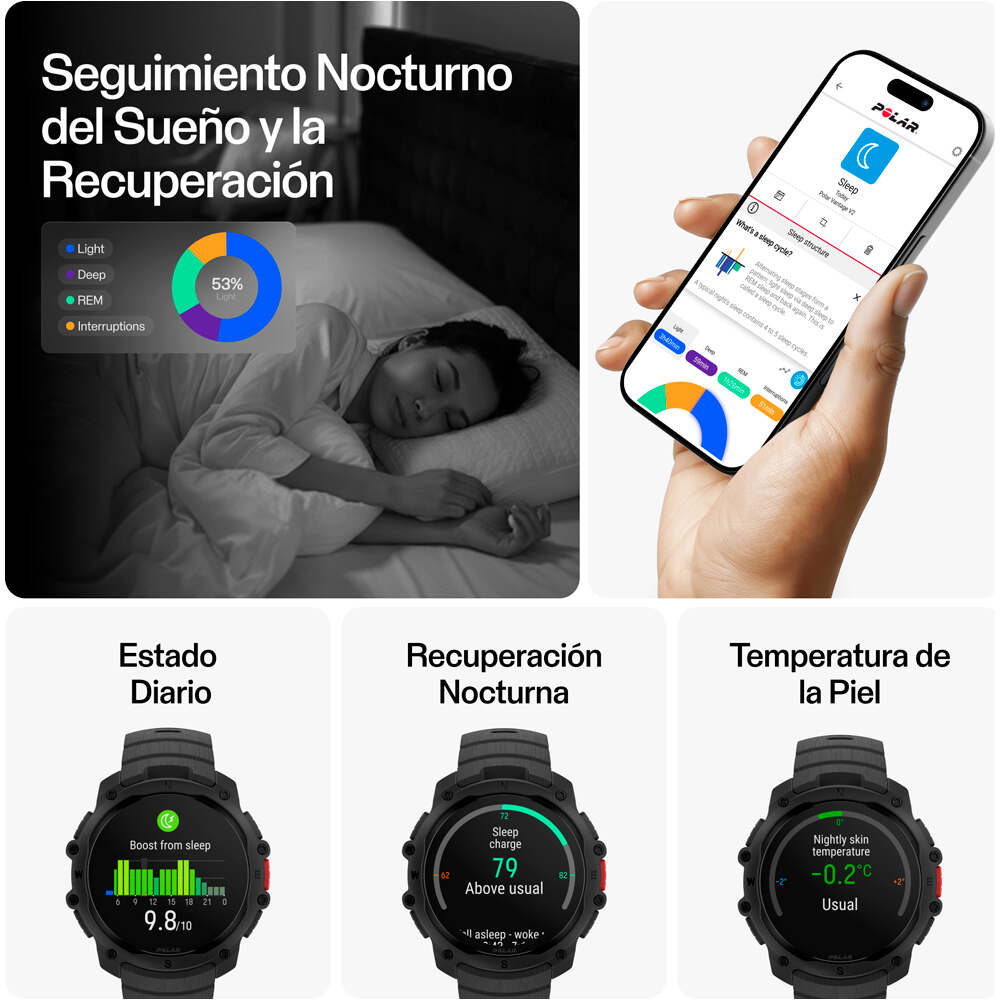 Polar pulsómetros con gps STREET X BLK S-L  17