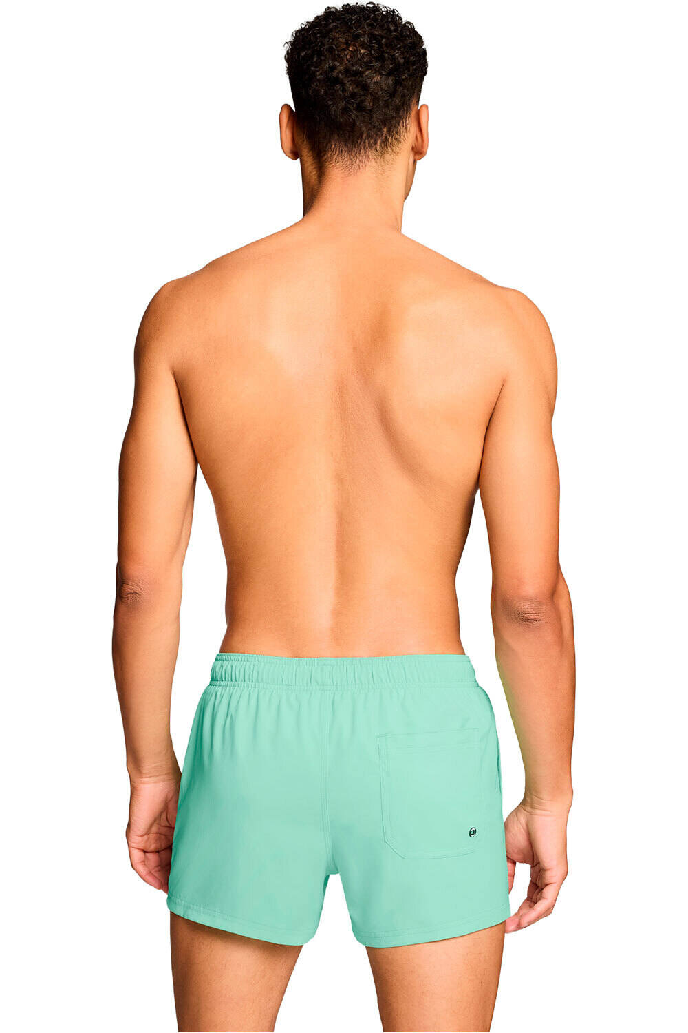 Puma bañador playa hombre SWIM MEN SHORT VERDE vista trasera