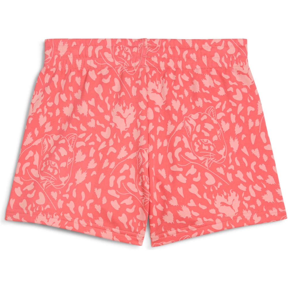 Puma bermuda niña FLAMING LOVE ALL OVER PRINT NARANJA 03