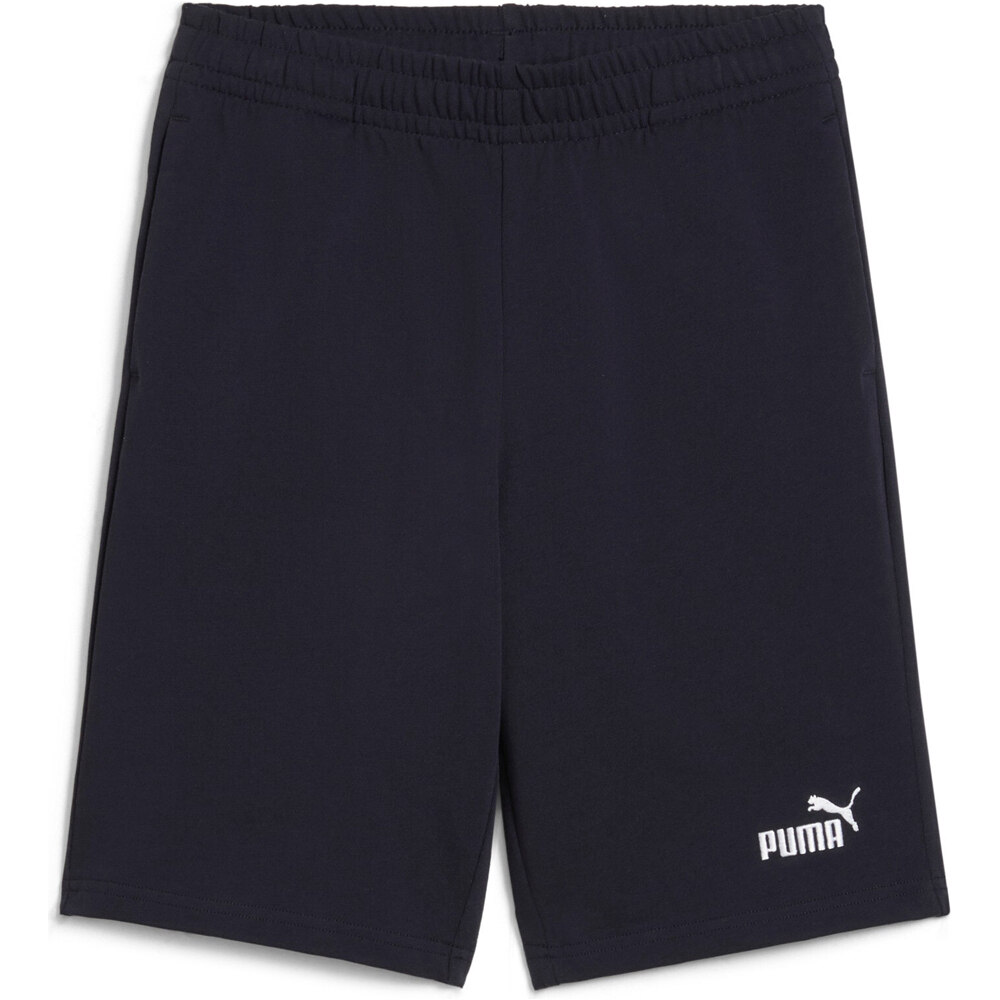 Puma bermuda niño ESSENTIALS LOGO AZUL vista detalle