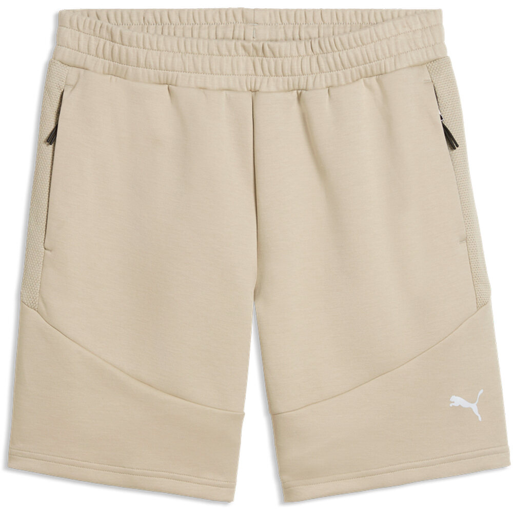 Puma bermudas hombre EVOSTRIPE MARRON vista detalle