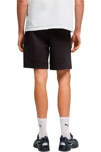 Puma bermudas hombre EVOSTRIPE NEGRO vista trasera