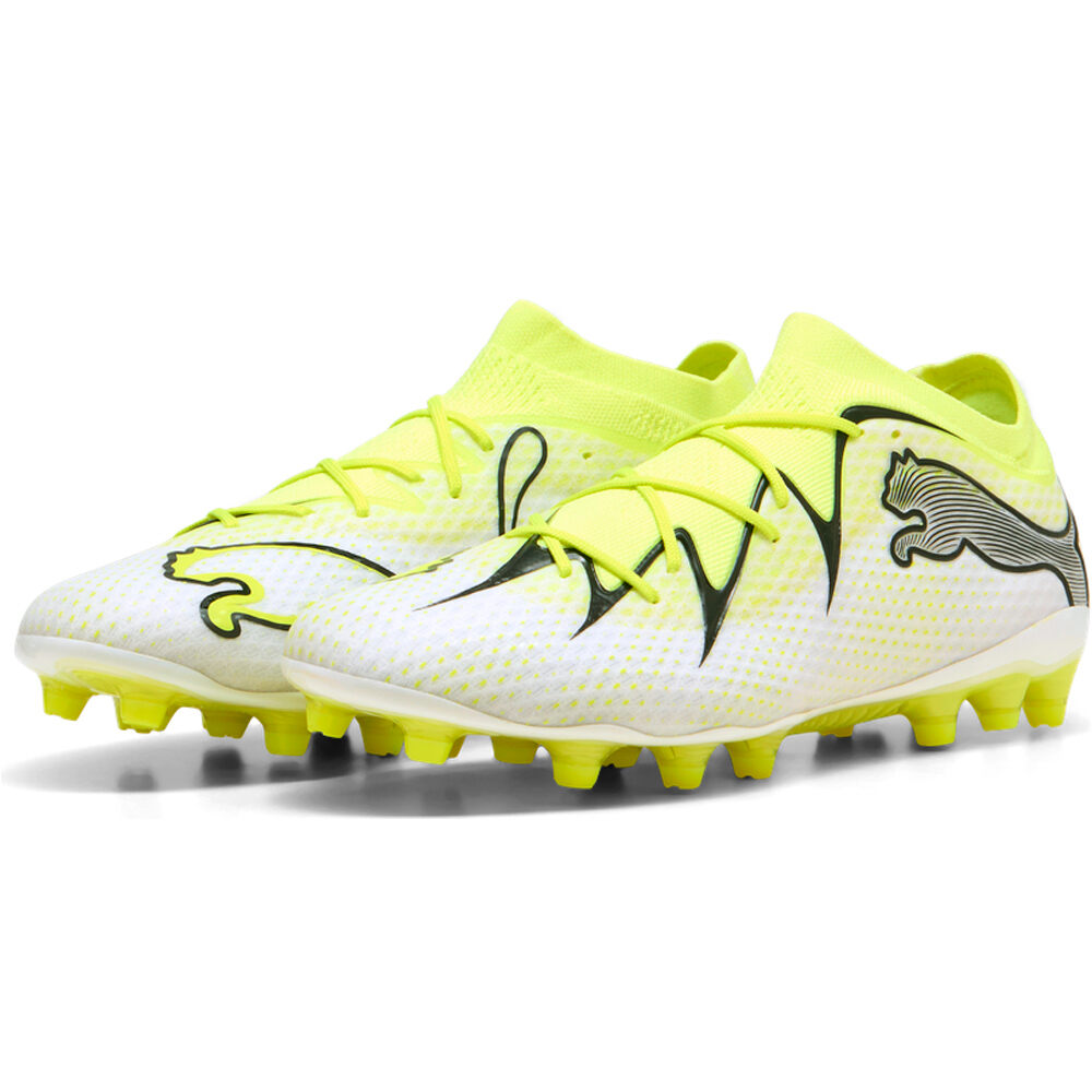 Puma botas de futbol cesped artificial FUTURE 10 MATCH AG BLAM BLANCO lateral interior