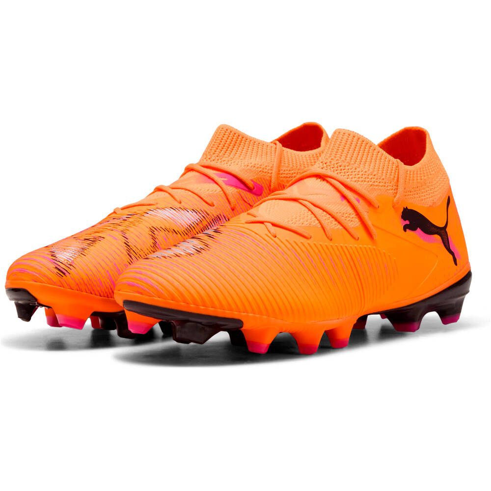Puma botas de futbol cesped artificial FUTURE 8 MATCH FG/AG NARANJA lateral interior