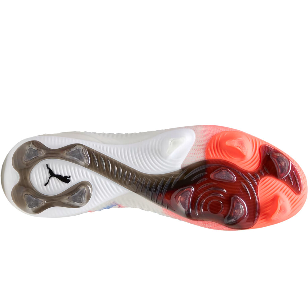 Puma botas de futbol cesped artificial FUTURE 8 ULTIMATE LOW FG BLANCO vista trasera