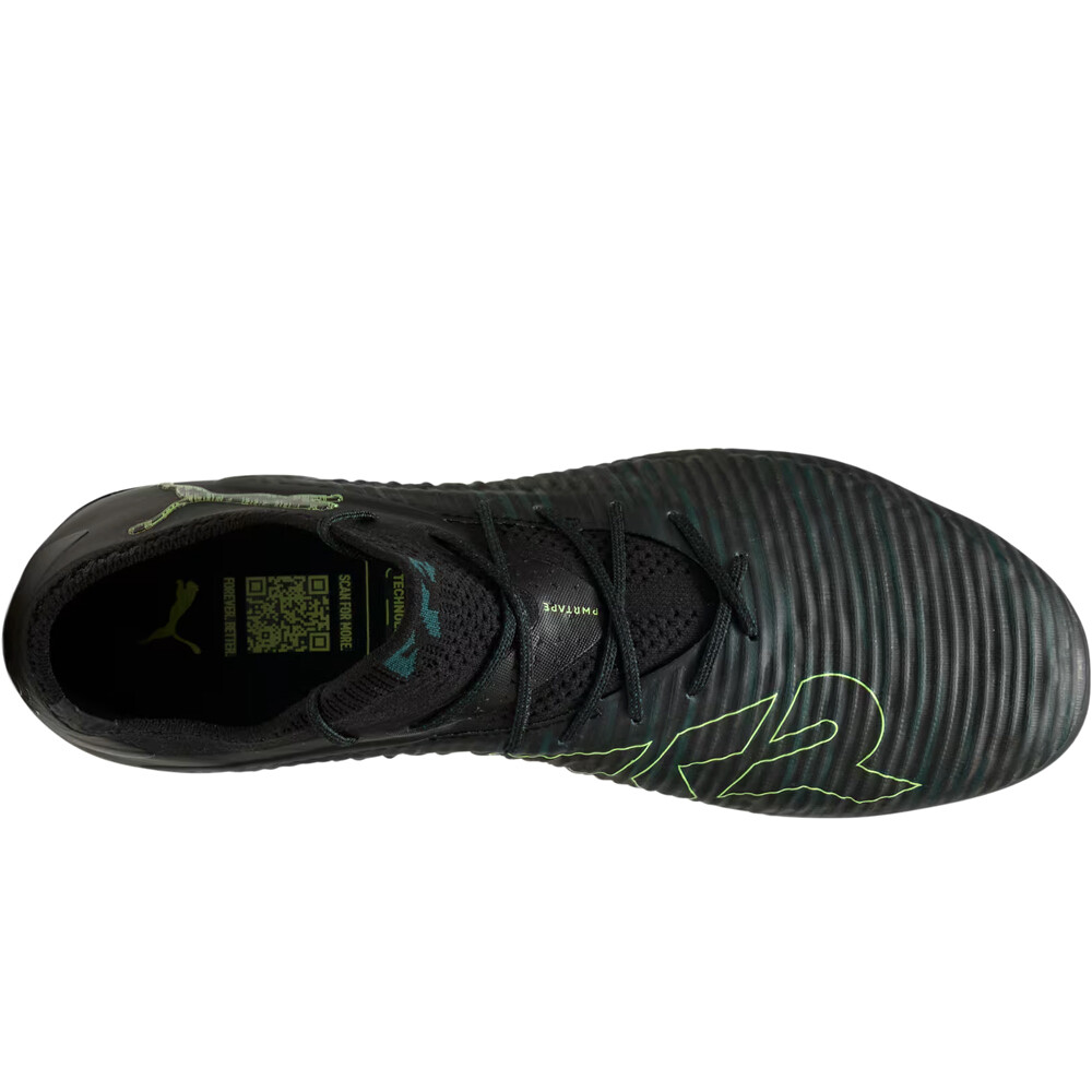 Puma botas de futbol cesped artificial FUTURE 8 ULTIMATE LOW FG NEGRO vista superior