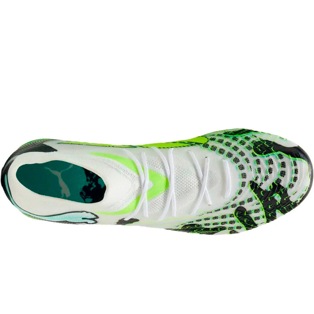 Puma botas de futbol cesped artificial FUTURE 9 MATCH CREATIVITY FG/AG AMARILLO vista trasera