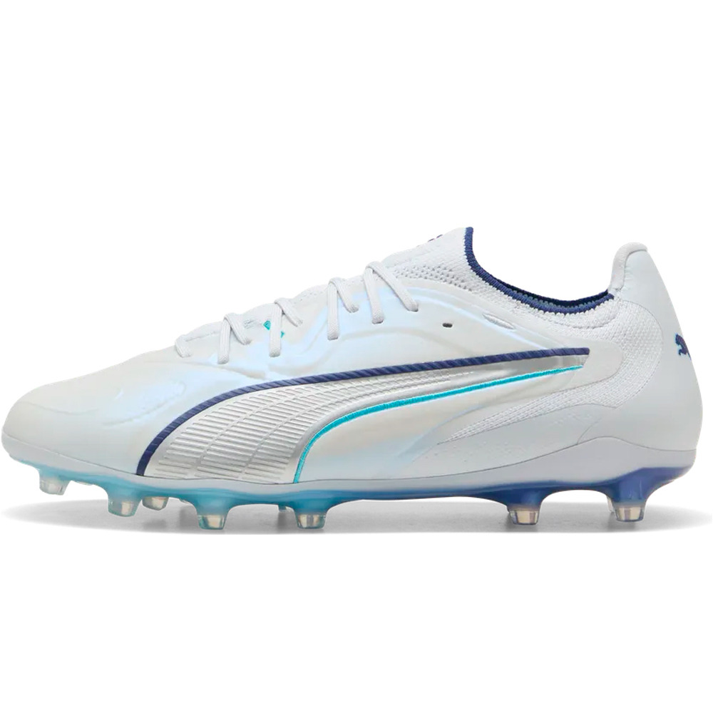 Puma botas de futbol cesped artificial KING 20 ULTIMATE FG/ GRIS lateral exterior