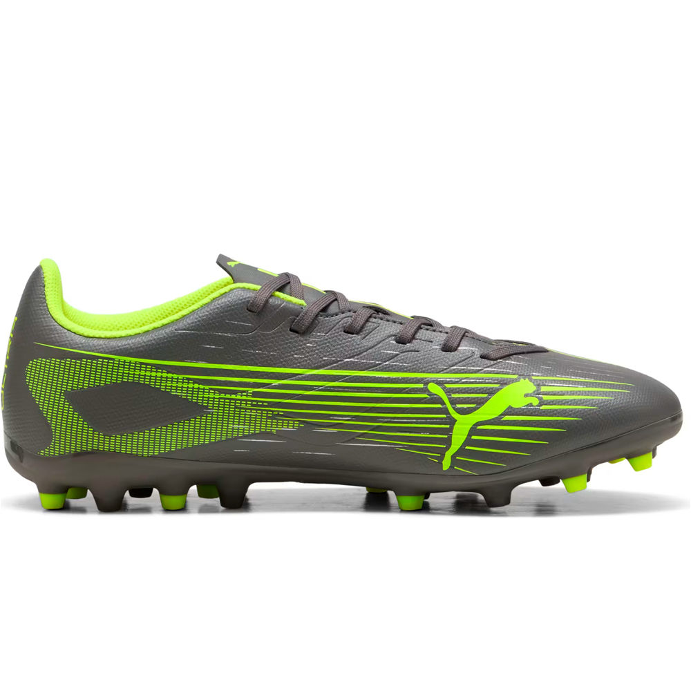 Puma botas de futbol cesped artificial ULTRA 5 PLAY MG GRIS puntera
