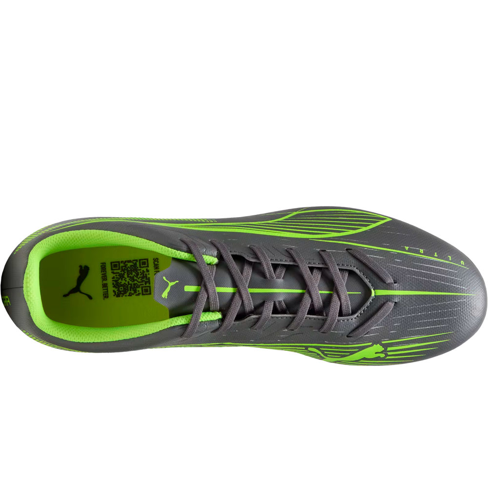 Puma botas de futbol cesped artificial ULTRA 5 PLAY MG GRIS vista superior