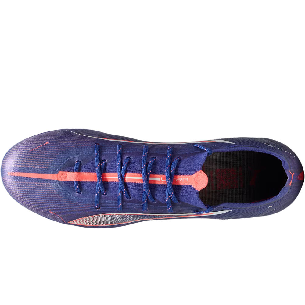 Puma botas de futbol cesped artificial ULTRA 5 ULTIMATE MG AZUL vista superior