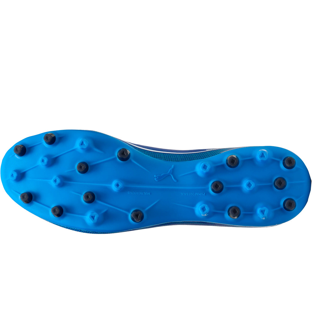 Puma botas de futbol cesped artificial ULTRA 6 MATCH MG AZUL vista trasera