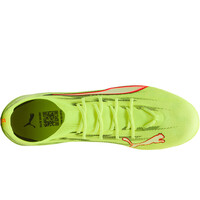 Puma botas de futbol cesped artificial ULTRA 6 PRO MG AMARILLO vista trasera