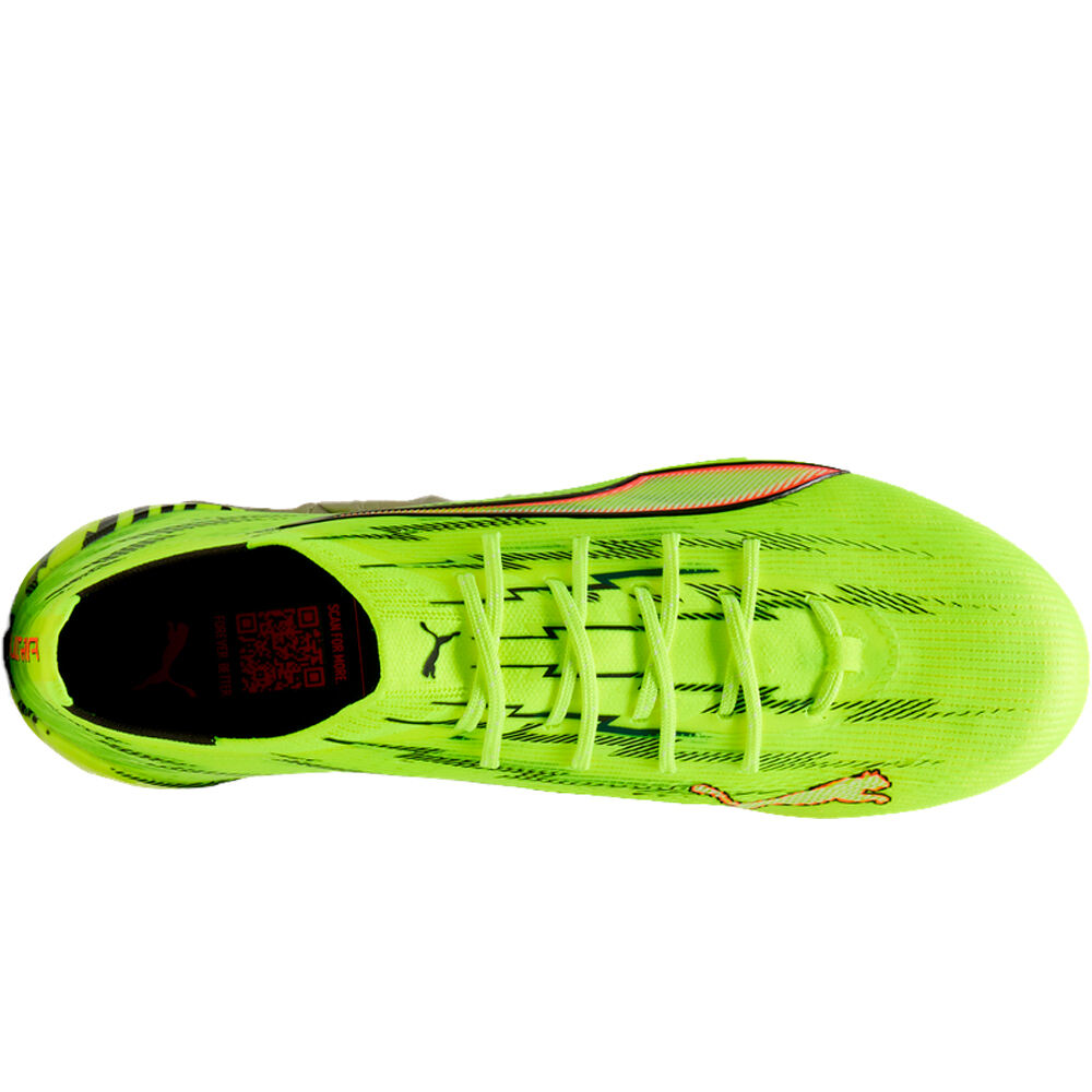 Puma botas de futbol cesped natural ULTRA 6 ULTIMATE MXS AMARILLO vista trasera