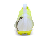 Puma botas de futbol niño cesped artificial FUTURE 10 MATCH MG JR BLAM BLANCO vista trasera