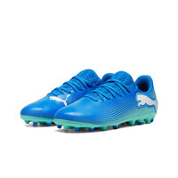 Puma botas de futbol niño cesped artificial FUTURE 7 PLAY MG AZUL lateral interior