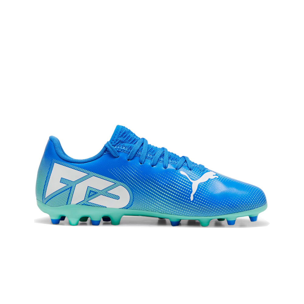Puma botas de futbol niño cesped artificial FUTURE 7 PLAY MG AZUL puntera