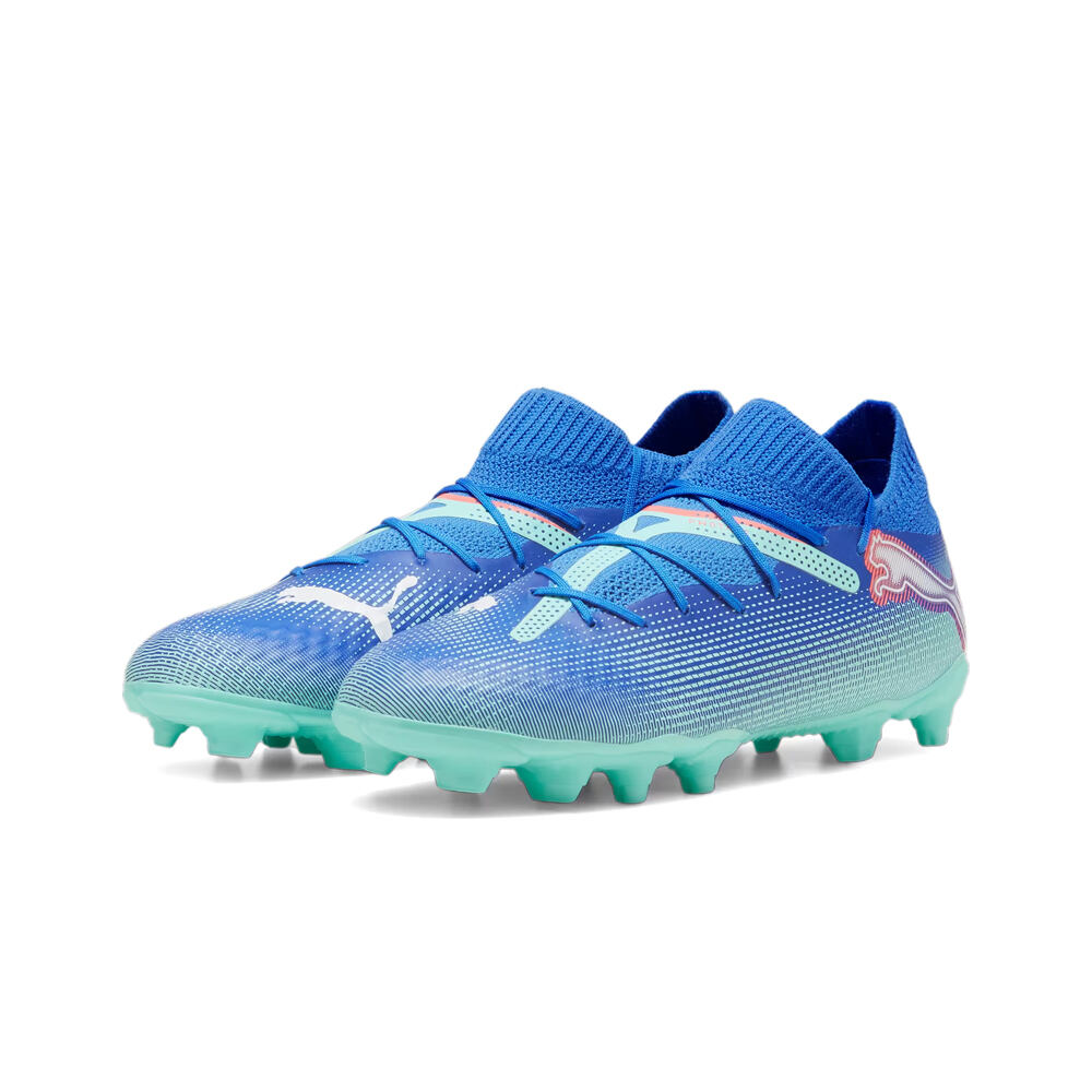 Puma botas de futbol niño cesped artificial FUTURE 7 PRO FG/AG AZUL lateral interior