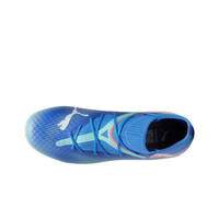 Puma botas de futbol niño cesped artificial FUTURE 7 PRO FG/AG AZUL vista superior