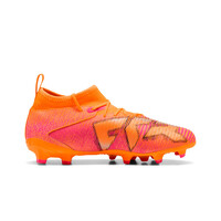 Puma botas de futbol niño cesped artificial FUTURE 8 MATCH FG/AG NARANJA lateral interior