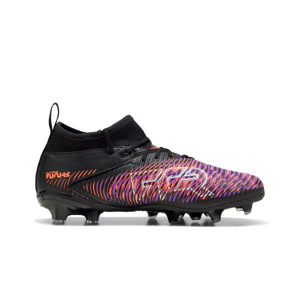 Puma botas de futbol niño cesped artificial FUTURE 8 MATCH FG/AG NEGRO puntera