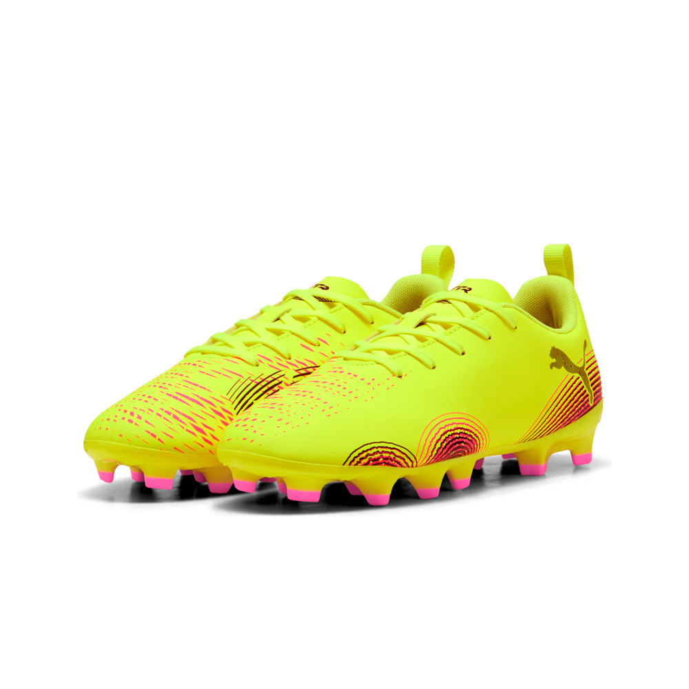 Puma botas de futbol niño cesped artificial FUTURE 8 PLAY FG/AG AMARILLO lateral interior