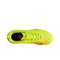 Puma botas de futbol niño cesped artificial FUTURE 8 PLAY FG/AG AMARILLO vista superior