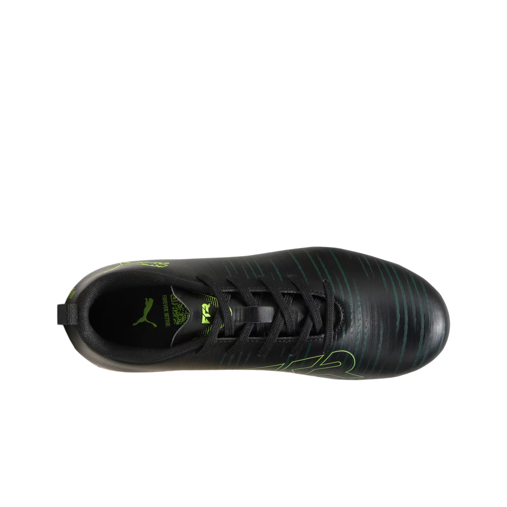 Puma botas de futbol niño cesped artificial FUTURE 8 PLAY FG/AG NEGRO vista superior