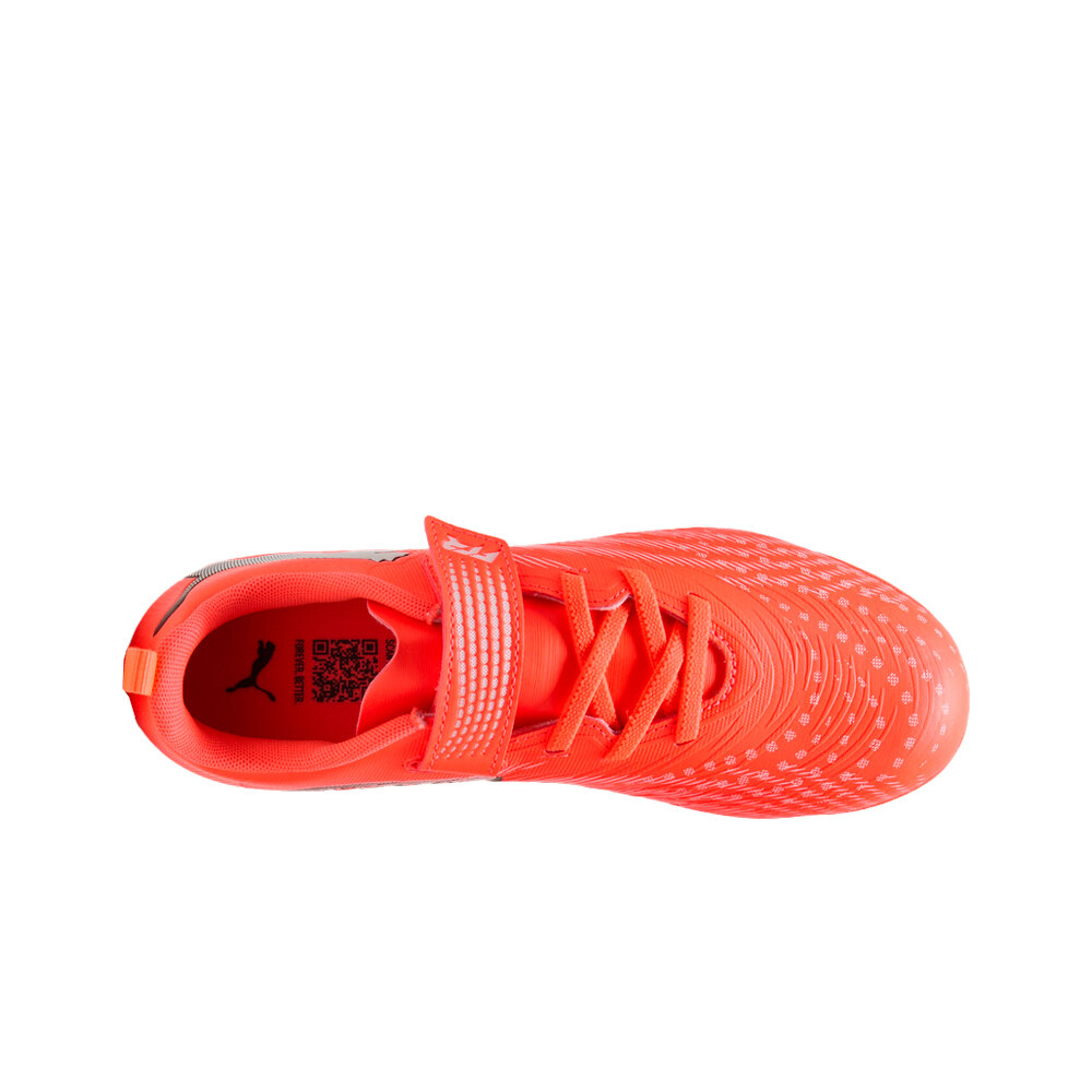 Puma botas de futbol niño cesped artificial FUTURE 9 PLAY V FG/A ROJO vista trasera