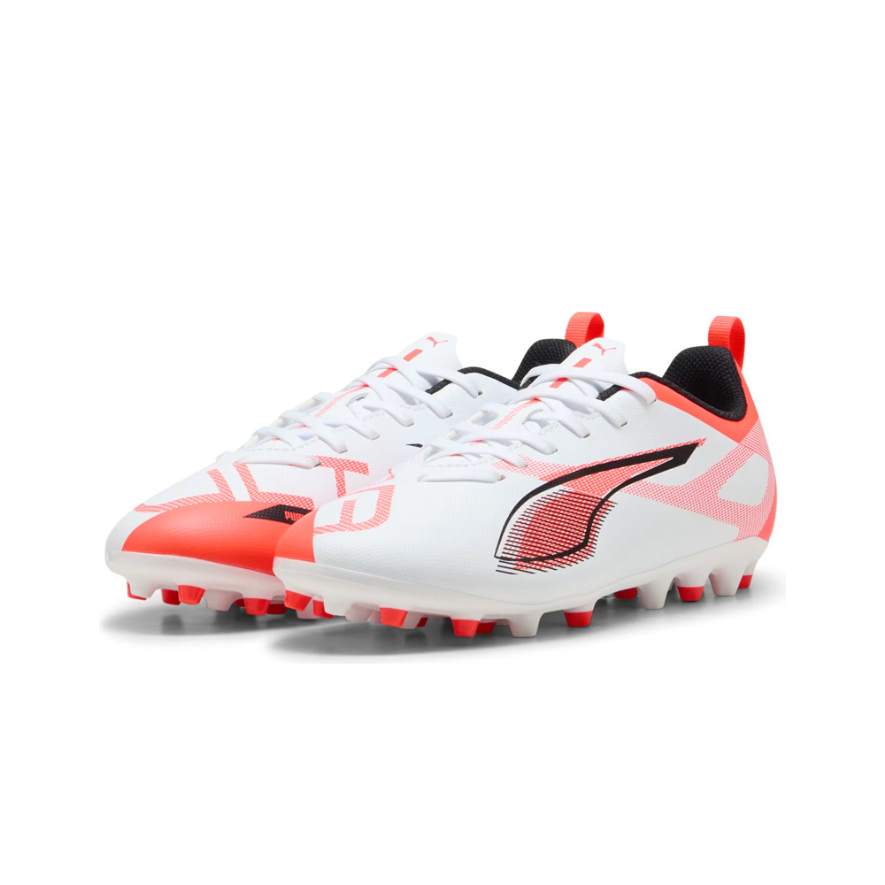 Puma botas de futbol niño cesped artificial ULTRA 5 PLAY MG BLANCO lateral interior