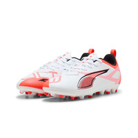 Puma botas de futbol niño cesped artificial ULTRA 5 PLAY MG BLANCO lateral interior