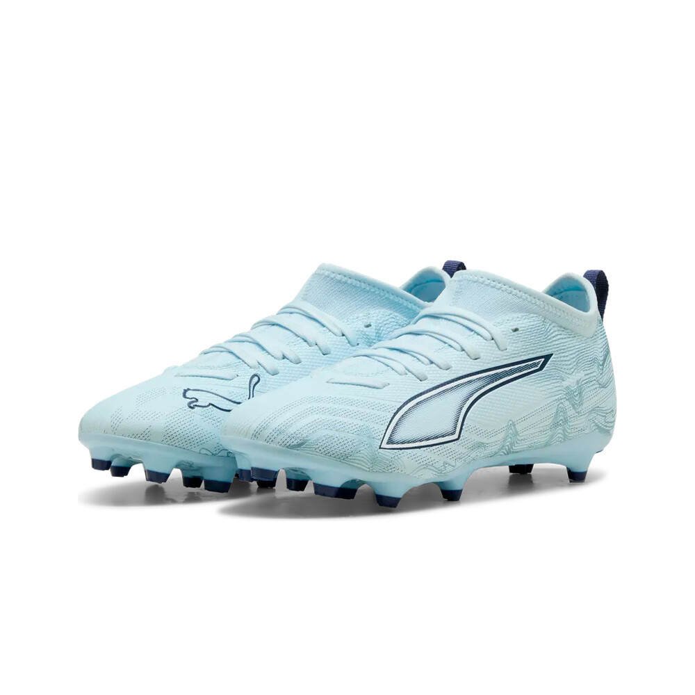 Puma botas de futbol niño cesped artificial ULTRA 6 MATCH FG/AG AZUL lateral interior