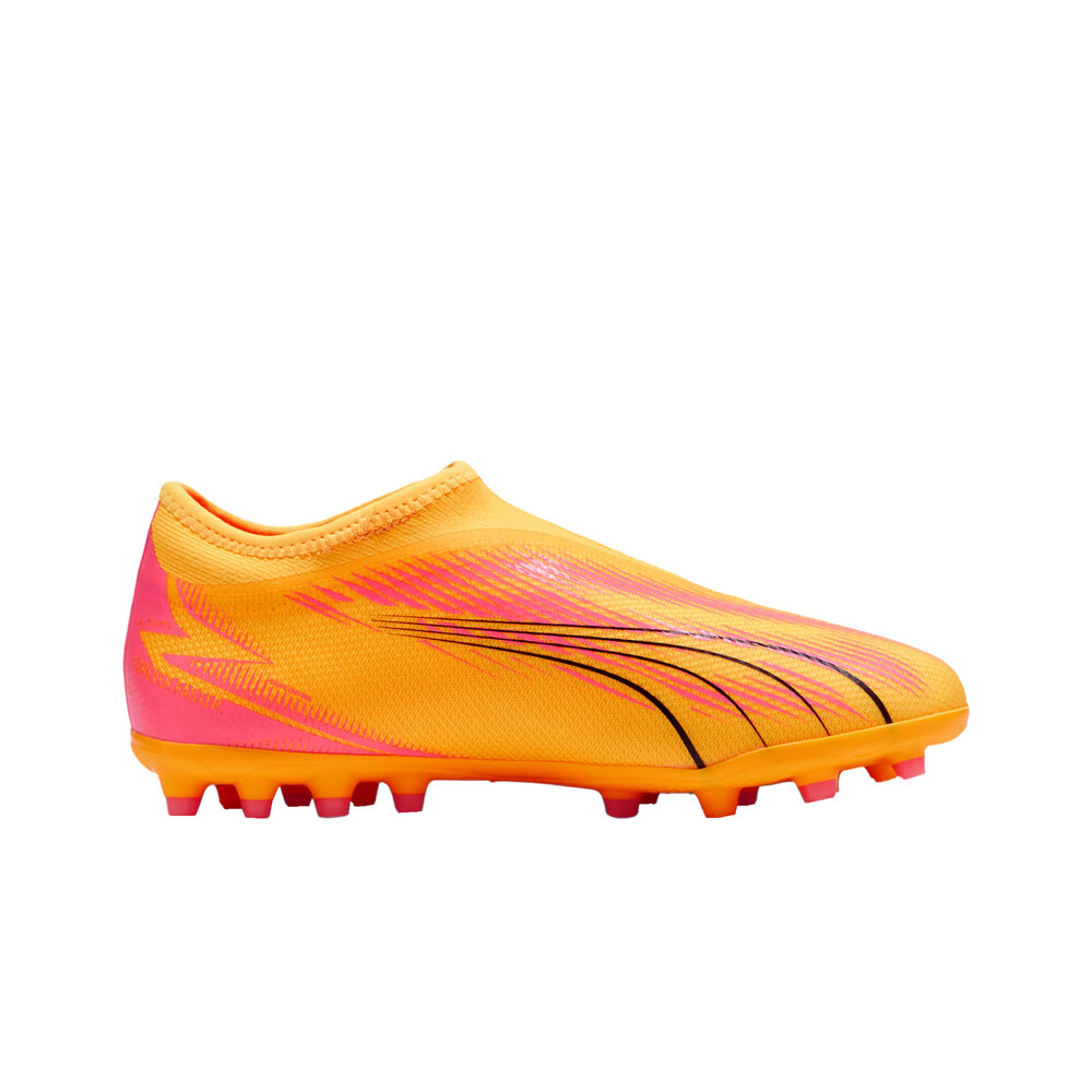 Puma botas de futbol niño cesped artificial ULTRA MATCH LL MG AMARILLO puntera