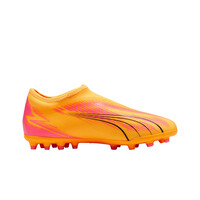 Puma botas de futbol niño cesped artificial ULTRA MATCH LL MG AMARILLO puntera