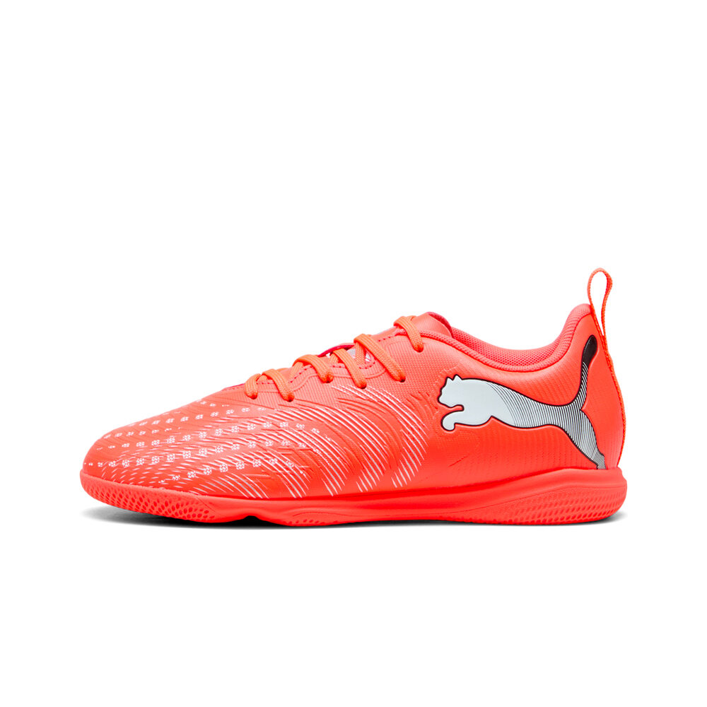 Puma botas fútbol sala niño FUTURE 9 PLAY IT JR ROJO lateral exterior