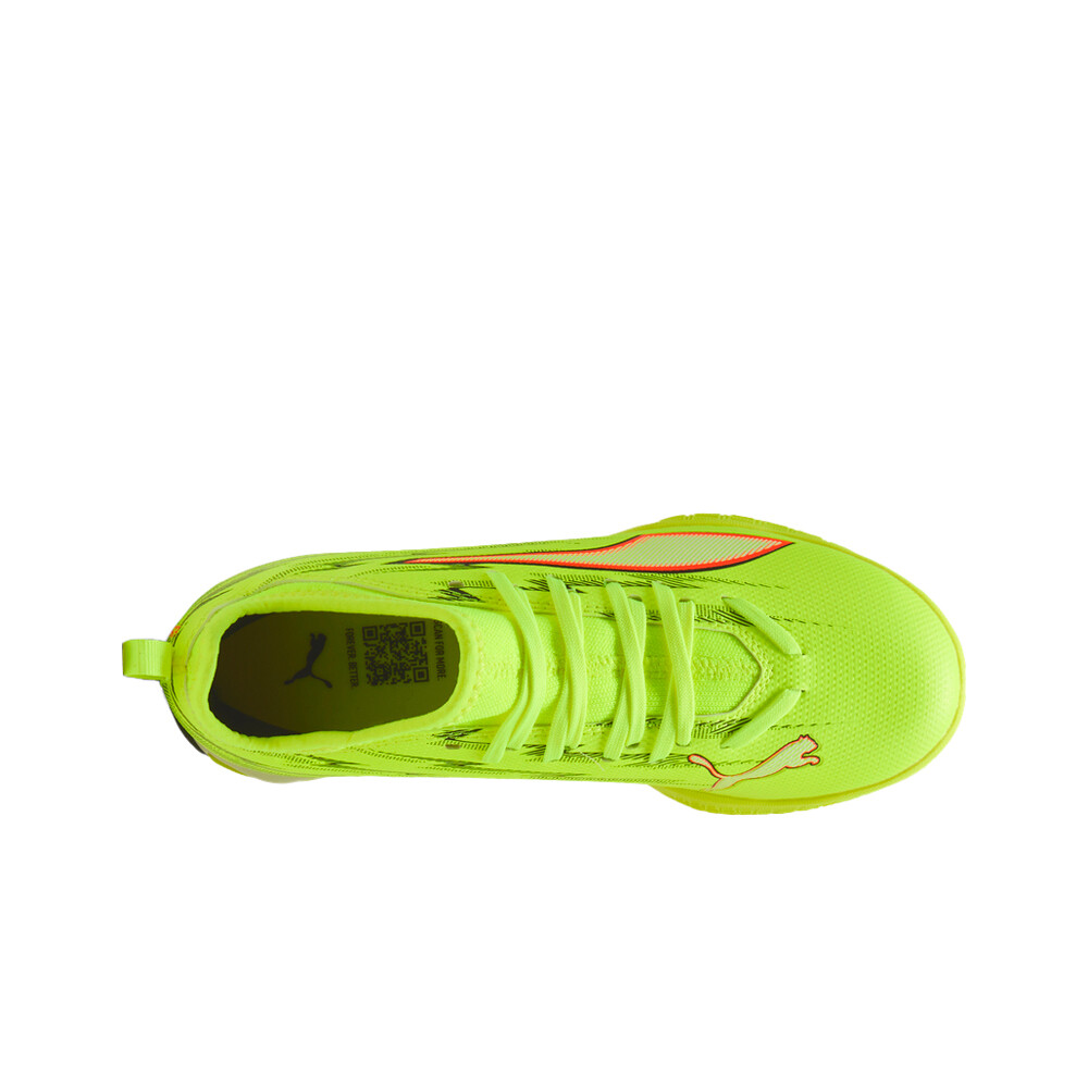 Puma botas fútbol sala niño ULTRA 6 MATCH IT + M AMARILLO vista trasera