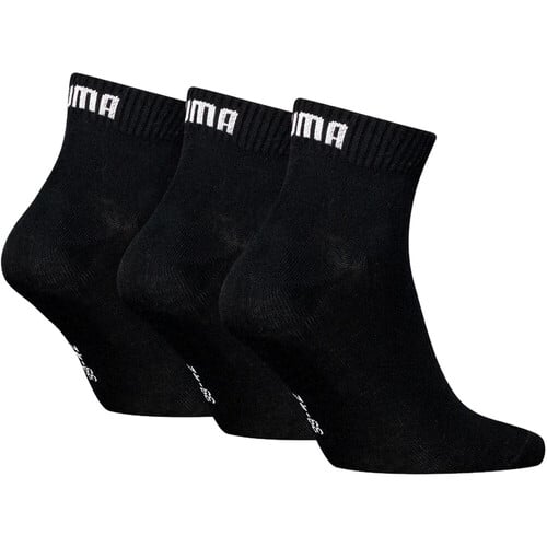 PUMA UNISEX QUARTER PLAIN 3P negro