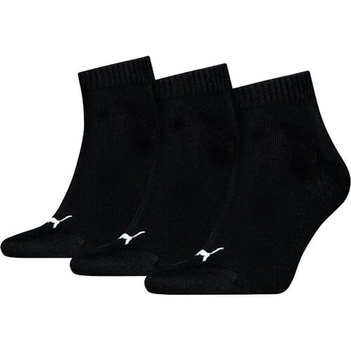 PUMA UNISEX QUARTER PLAIN 3P negro
